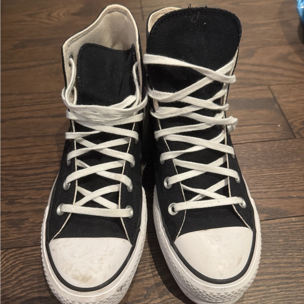 Converse Black and White All Star Sneakers